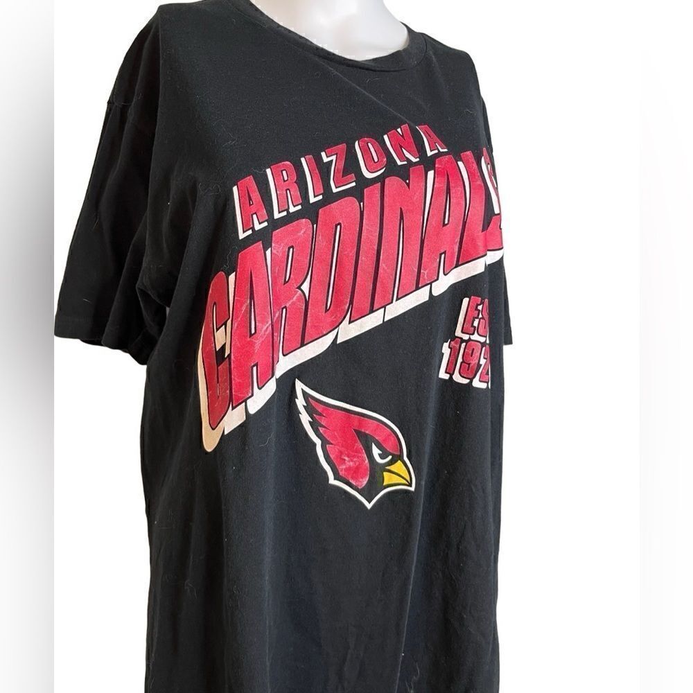 Junk Food Clothing Arizona Cardinals Short Sleeve Shirt Black & Red Size Large